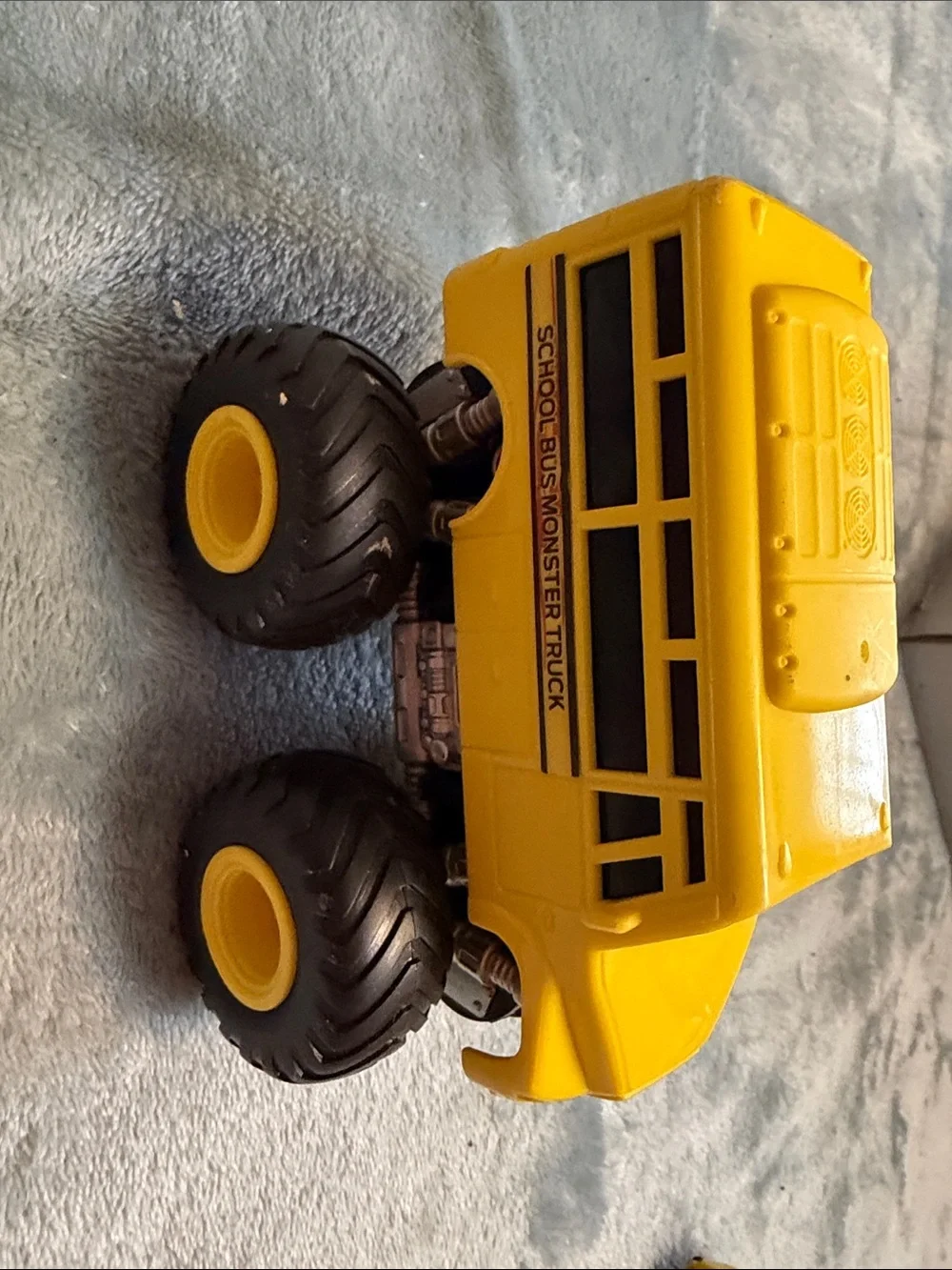 Yellow School Bus Monster Truck Toy - Kids Vehicle by